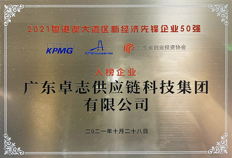 粤港澳大湾区新经济先锋企业50强